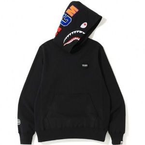 BAPE Shark Emblem Pullover Hoodie Black